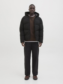 Куртки и дубленки JACK & JONES GLOBAL PUFFER JACKET модель 12283517_Black Фото