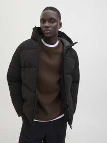 Куртки и дубленки JACK & JONES GLOBAL PUFFER JACKET модель 12283517_Black Фото