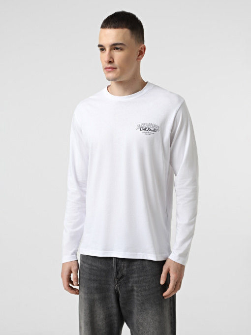 Худі та світшоти JACK & JONES MAKOTO TEE LS модель 12278510_White Фото