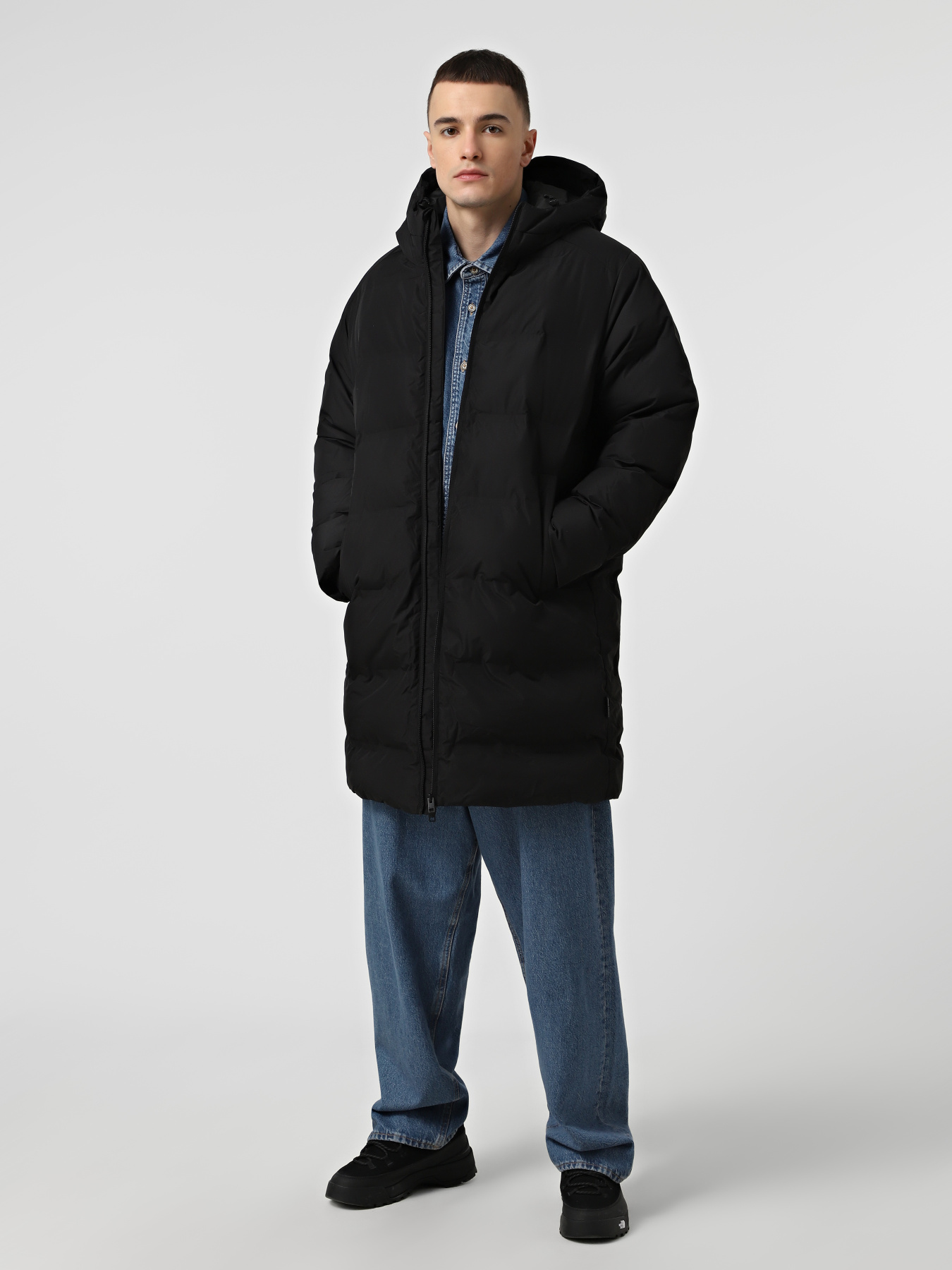 Куртки та дублянки JACK & JONES SOHO LONG PUFFER модель 12289051_Black Фото