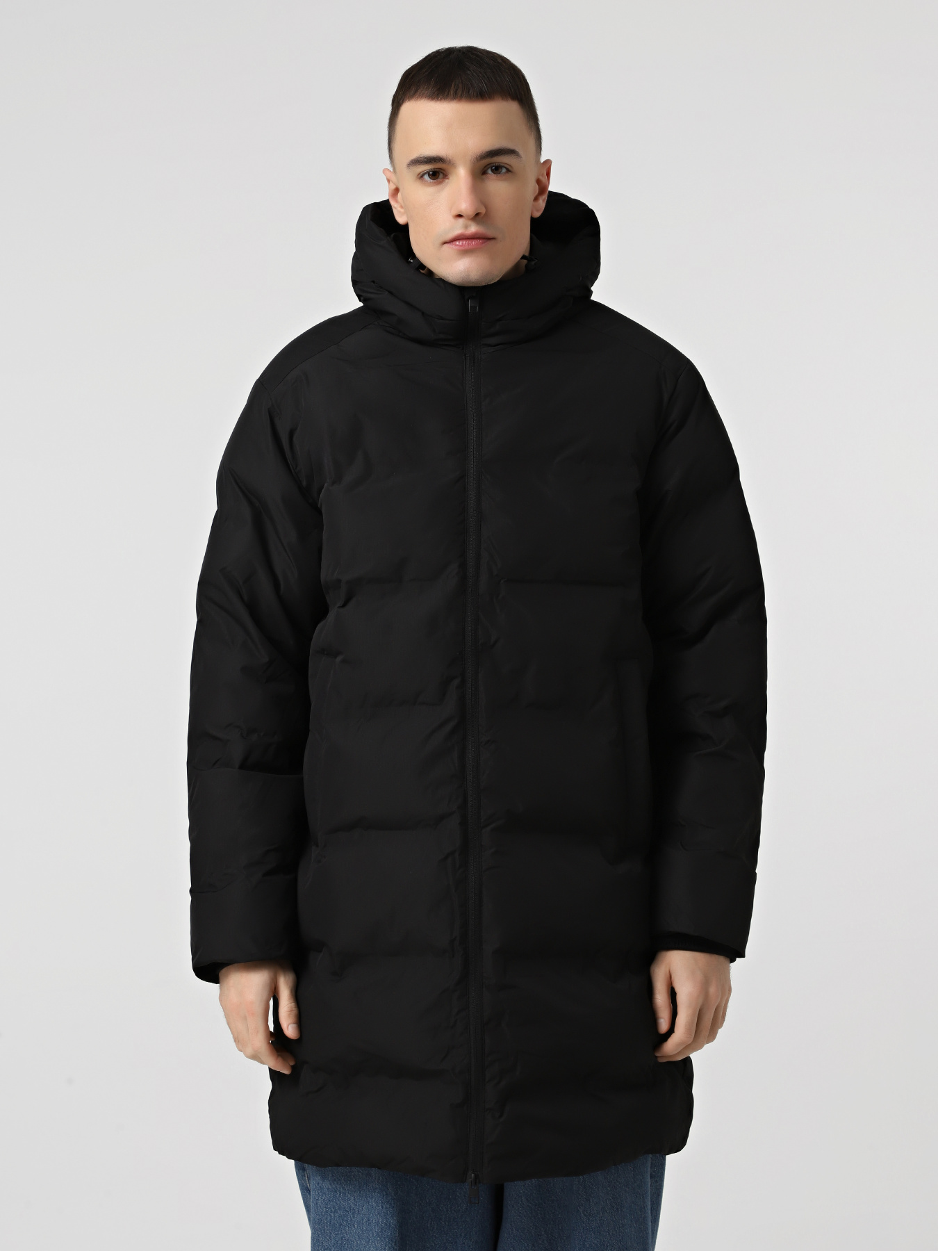 Куртки та дублянки JACK & JONES SOHO LONG PUFFER модель 12289051_Black Фото