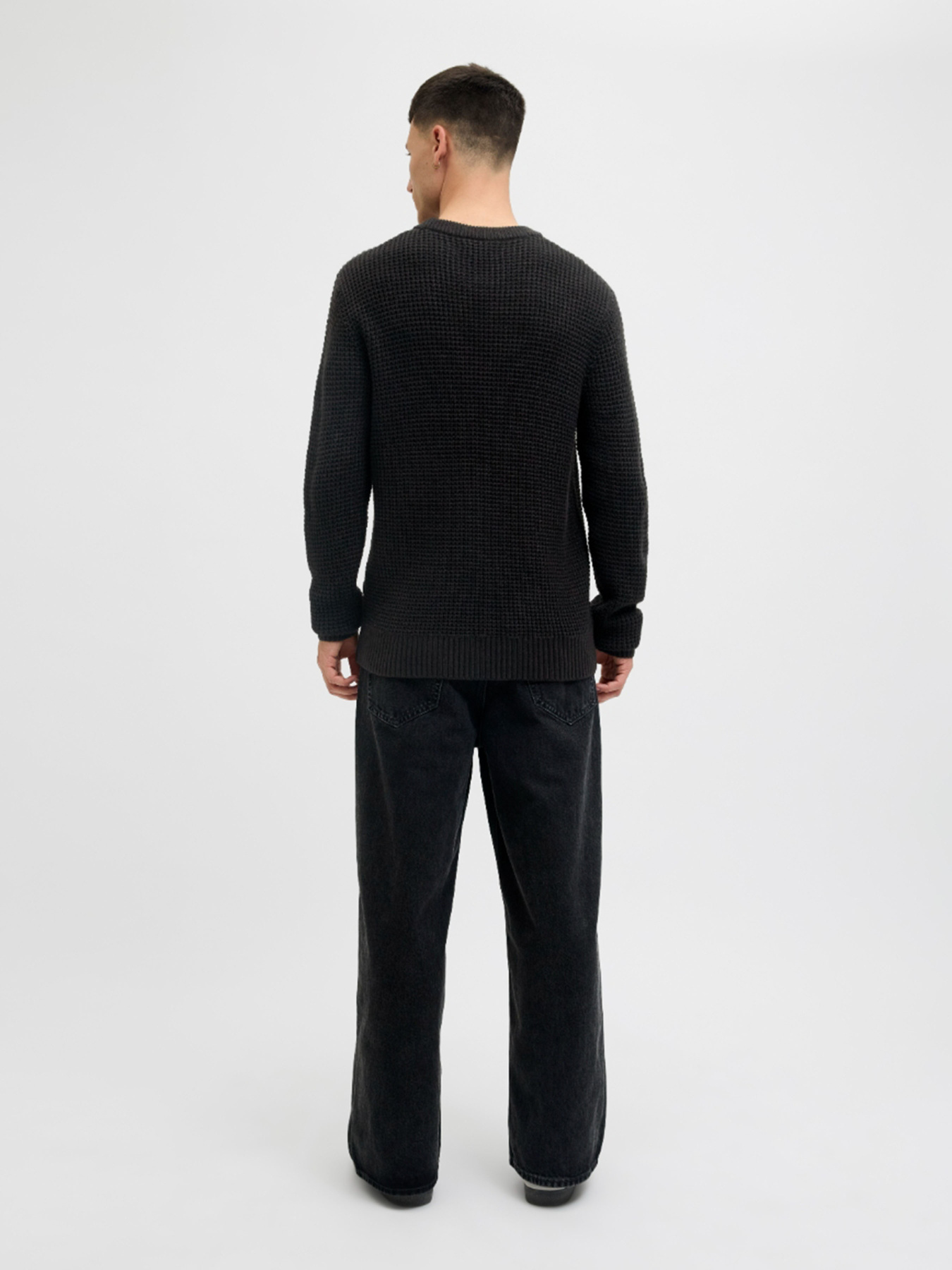 Светри та кардигани JACK & JONES GLOBAL KNIT CREW NECK модель 12287594_Black Фото