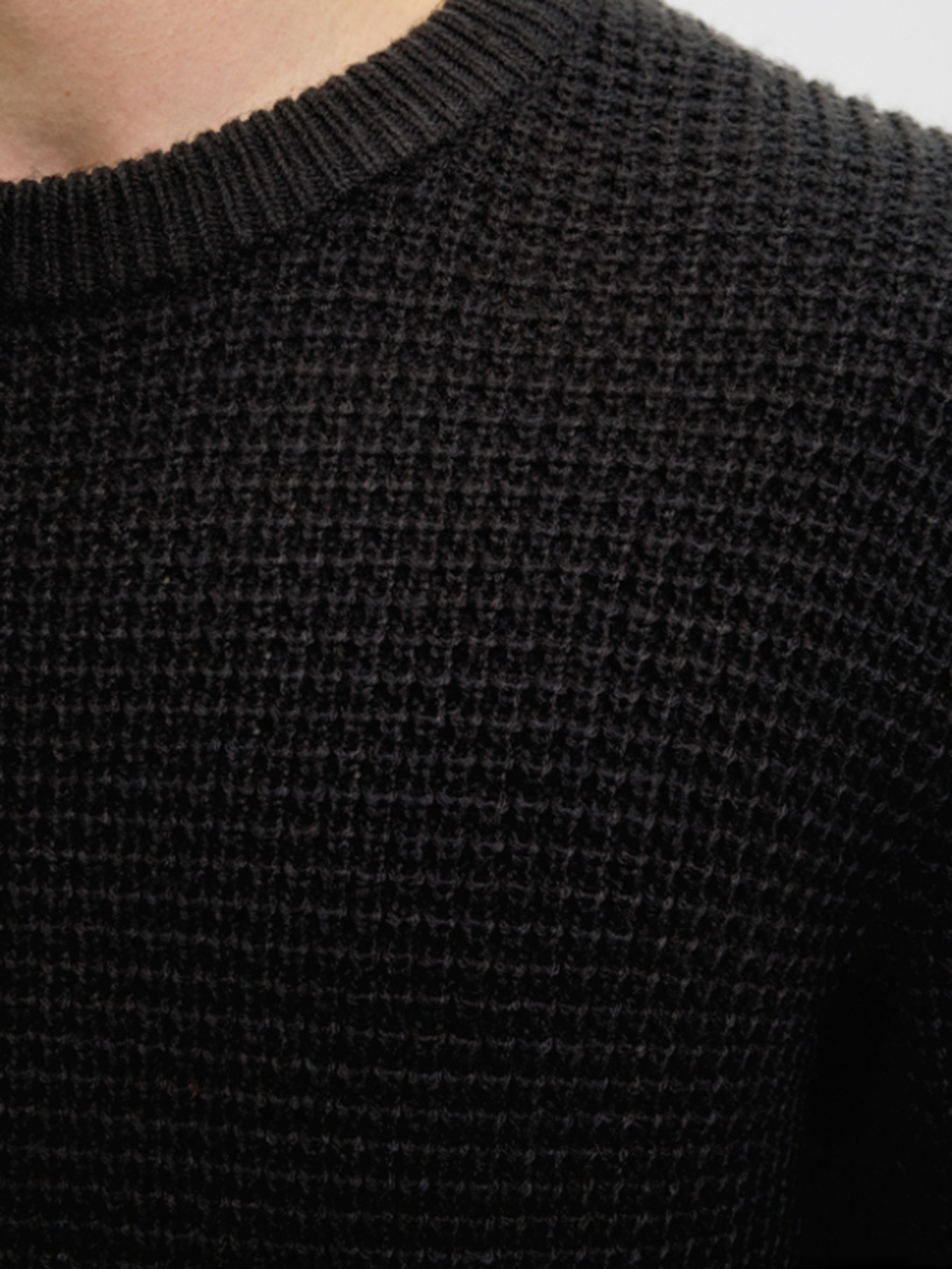 Светри та кардигани JACK & JONES GLOBAL KNIT CREW NECK модель 12287594_Black Фото