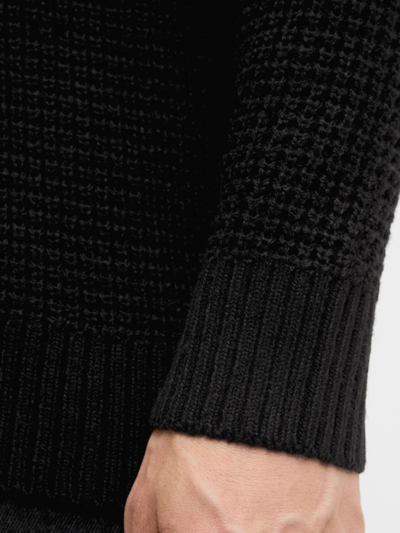 Светри та кардигани JACK & JONES GLOBAL KNIT CREW NECK модель 12287594_Black Фото