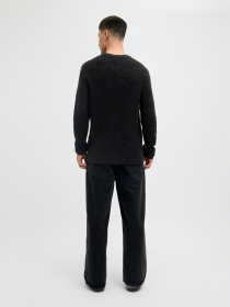 Светри та кардигани JACK & JONES GLOBAL KNIT CREW NECK модель 12287594_Black Фото