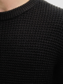 Светри та кардигани JACK & JONES GLOBAL KNIT CREW NECK модель 12287594_Black Фото