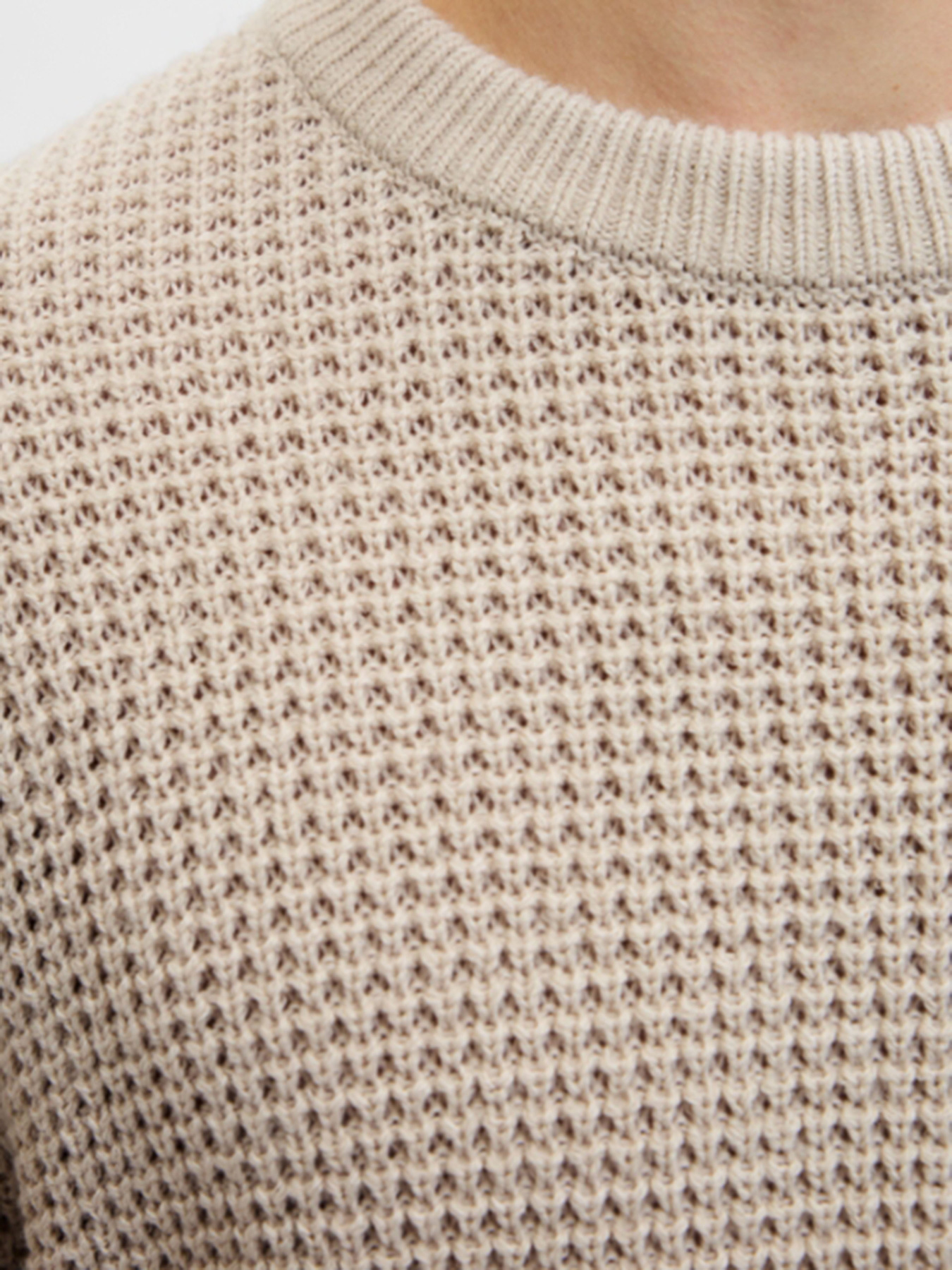 Светри та кардигани JACK & JONES GLOBAL KNIT CREW NECK модель 12287594_Moonbeam Фото