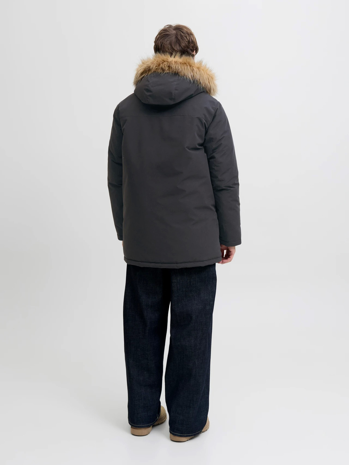Куртки та дублянки JACK & JONES CAMP FAUX FUR PARKA модель 12279267_Black Куртки та дублянки JACK & JONES CAMP FAUX FUR PARKA модель 12279267_Black Фото