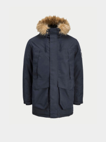 Куртки та дублянки JACK & JONES CAMP FAUX FUR PARKA модель 12279267_Dark Navy TIPPING Фото