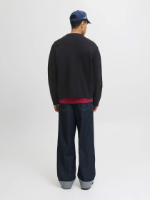 Светри та кардигани JACK & JONES NORREBRO KNIT CREW NECK модель 12282728_Black Фото