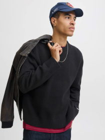 Светри та кардигани JACK & JONES NORREBRO KNIT CREW NECK модель 12282728_Black Фото