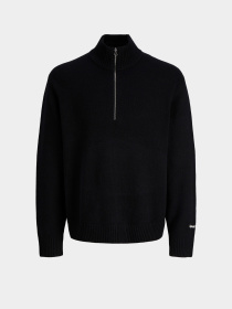 Светри та кардигани JACK & JONES NORREBRO KNIT HALF ZIP модель 12282749_Black Фото