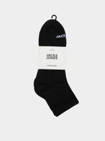Носки и гольфы JACK & JONES LUCA SHORT TENNIS SOCKS модель 12280171_Black Black - Black Фото