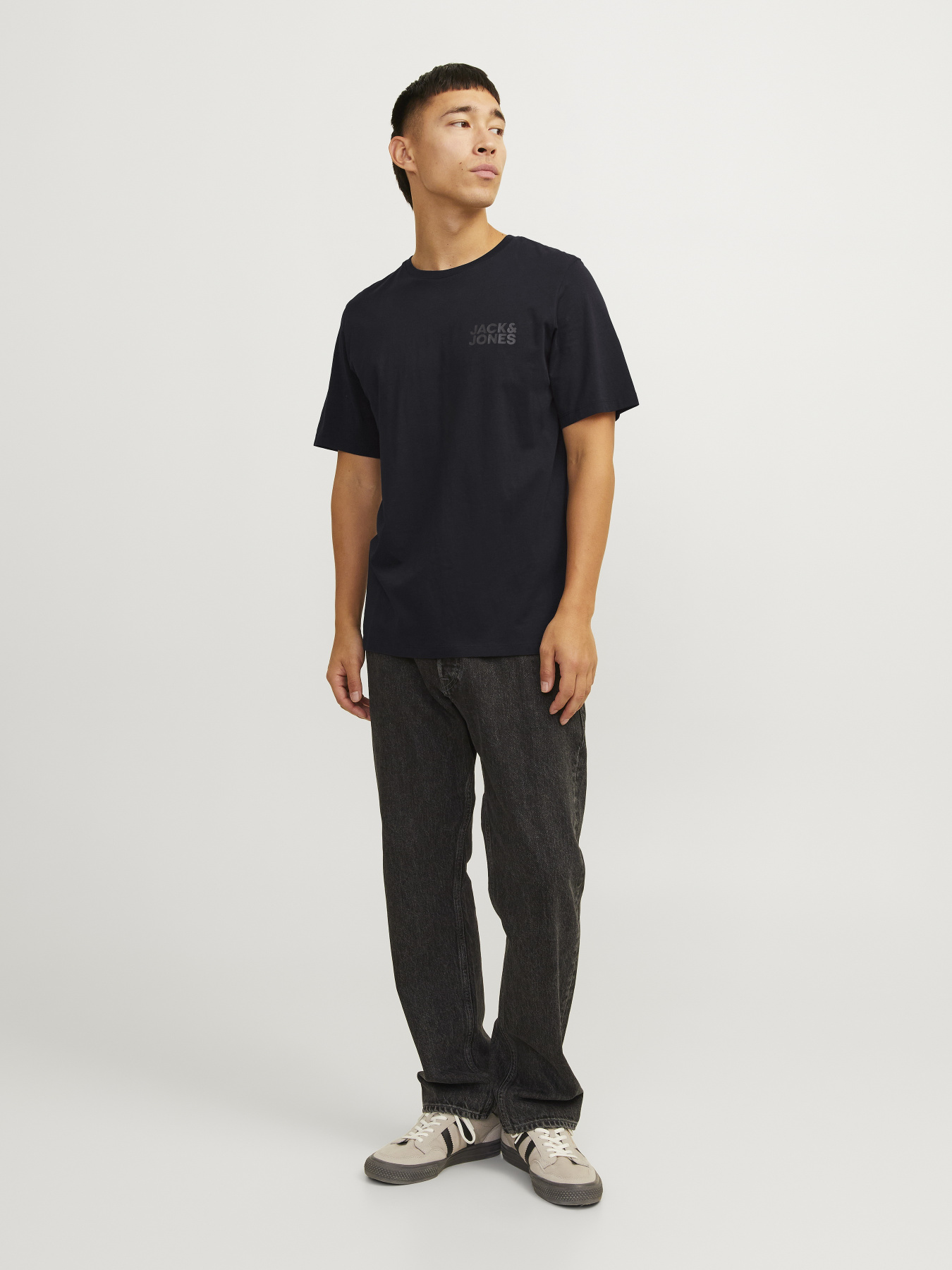 Футболки и поло JACK & JONES CORP LOGO TEE модель 12151955_Black Small Print/Black Фото