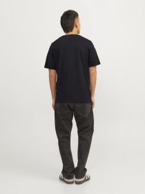 Футболки и поло JACK & JONES CORP LOGO TEE модель 12151955_Black Small Print/Black Фото