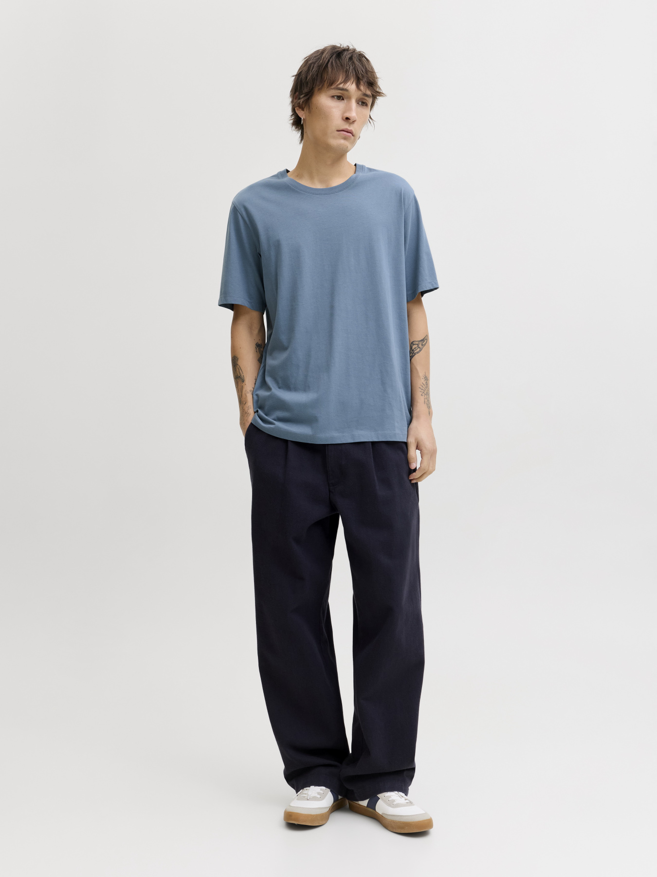Футболки и поло JACK & JONES ORGANIC BASIC TEE модель 12156101_Blue Mirage Футболки и поло JACK & JONES ORGANIC BASIC TEE модель 12156101_Blue Mirage Фото