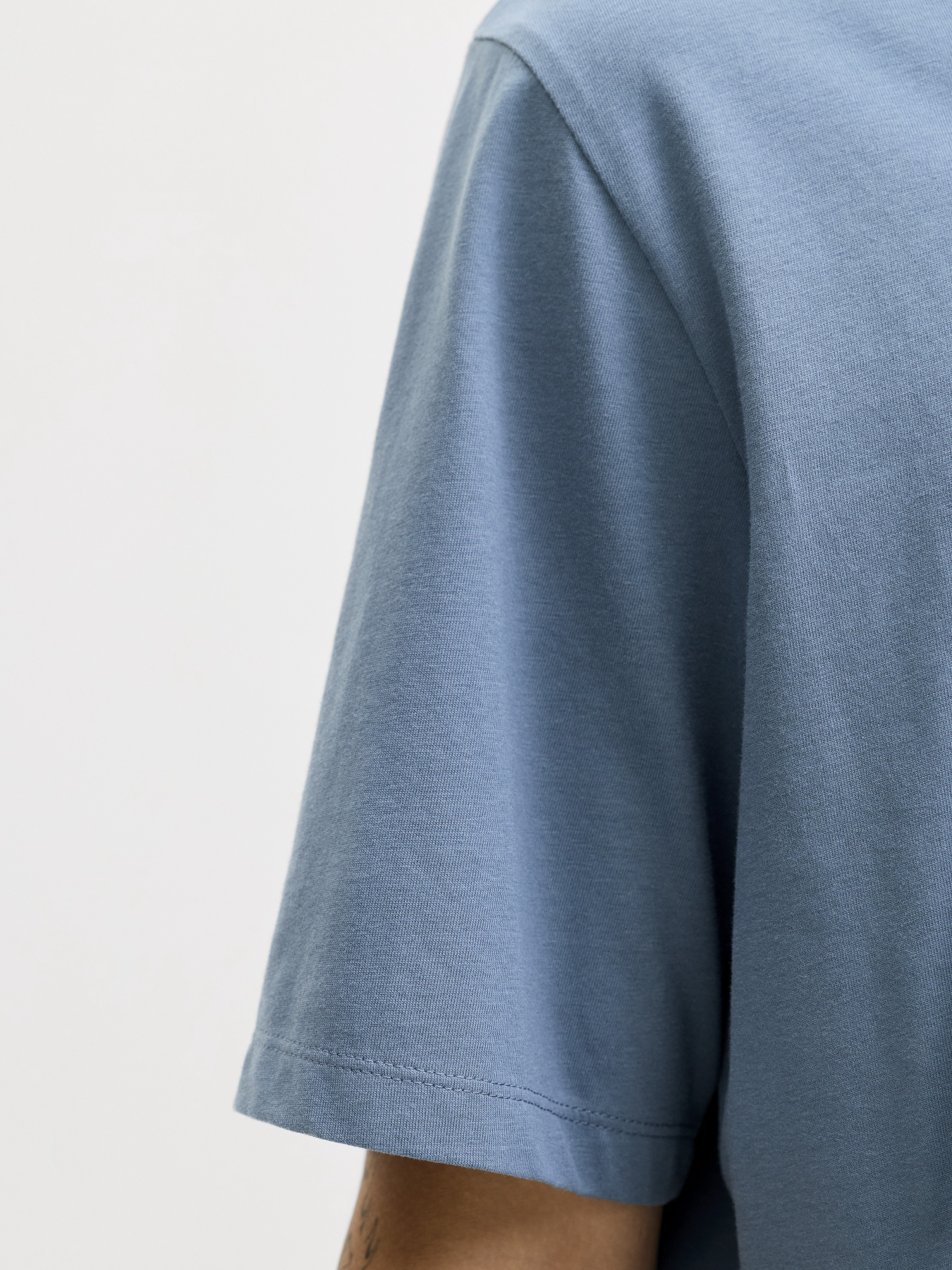 Футболки и поло JACK & JONES ORGANIC BASIC TEE модель 12156101_Blue Mirage Футболки и поло JACK & JONES ORGANIC BASIC TEE модель 12156101_Blue Mirage Фото