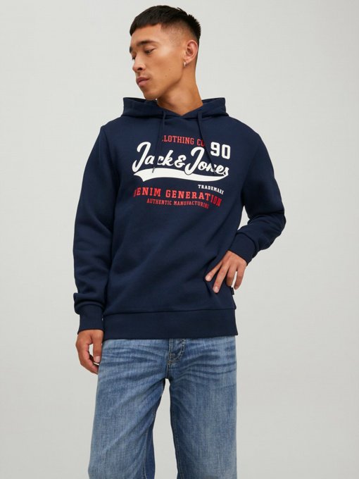 Худи и свитшоты JACK & JONES модель 12210824_Navy Blazer Фото