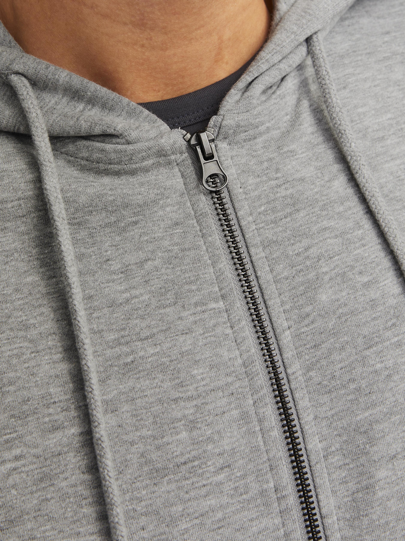 Худі та світшоти JACK & JONES BASIC SWEAT ZIP HOOD модель 12181901_Light Grey Melange REG Худі та світшоти JACK & JONES BASIC SWEAT ZIP HOOD модель 12181901_Light Grey Melange REG Фото