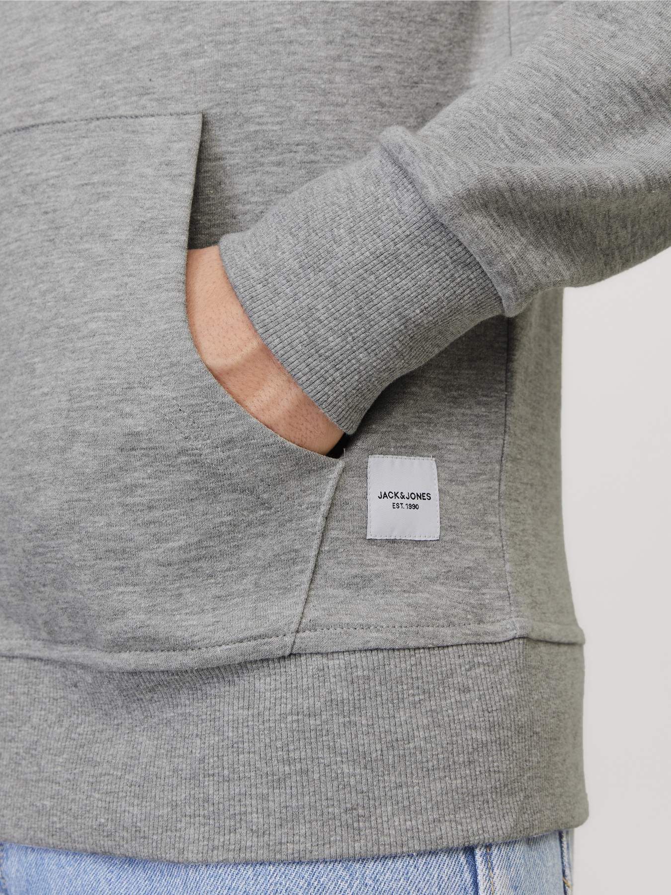 Худі та світшоти JACK & JONES BASIC SWEAT ZIP HOOD модель 12181901_Light Grey Melange REG Худі та світшоти JACK & JONES BASIC SWEAT ZIP HOOD модель 12181901_Light Grey Melange REG Фото