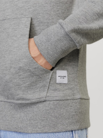 Худі та світшоти JACK & JONES BASIC SWEAT ZIP HOOD модель 12181901_Light Grey Melange REG Фото