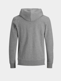 Худі та світшоти JACK & JONES BASIC SWEAT ZIP HOOD модель 12181901_Light Grey Melange REG Фото