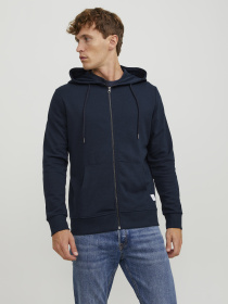 Худи и свитшоты JACK & JONES BASIC SWEAT ZIP HOOD модель 12181901_Navy Blazer REG Фото
