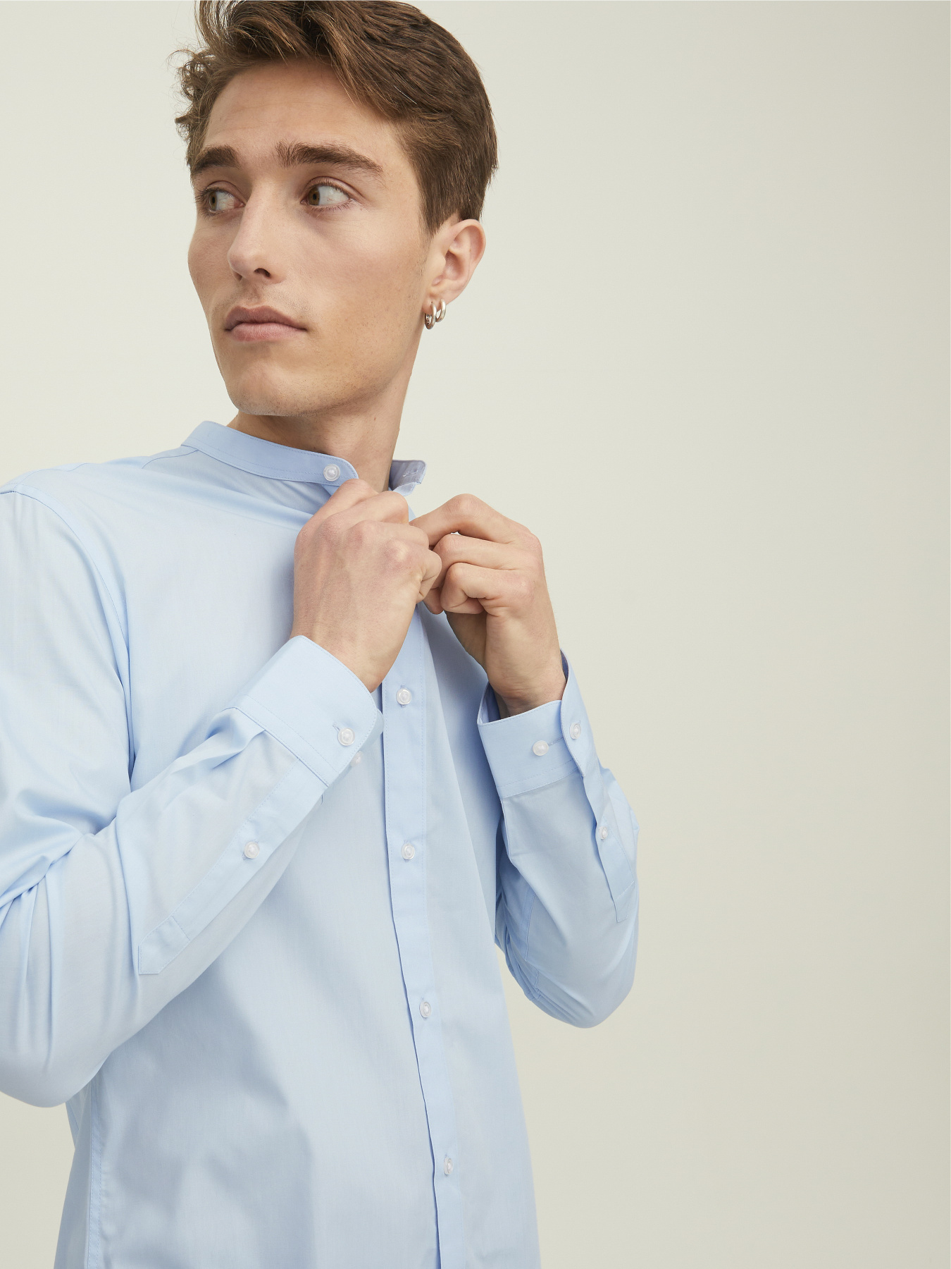 Рубашки JACK & JONES JOE SHIRT модель 12205921_Cashmere Blue Рубашки JACK & JONES JOE SHIRT модель 12205921_Cashmere Blue Фото