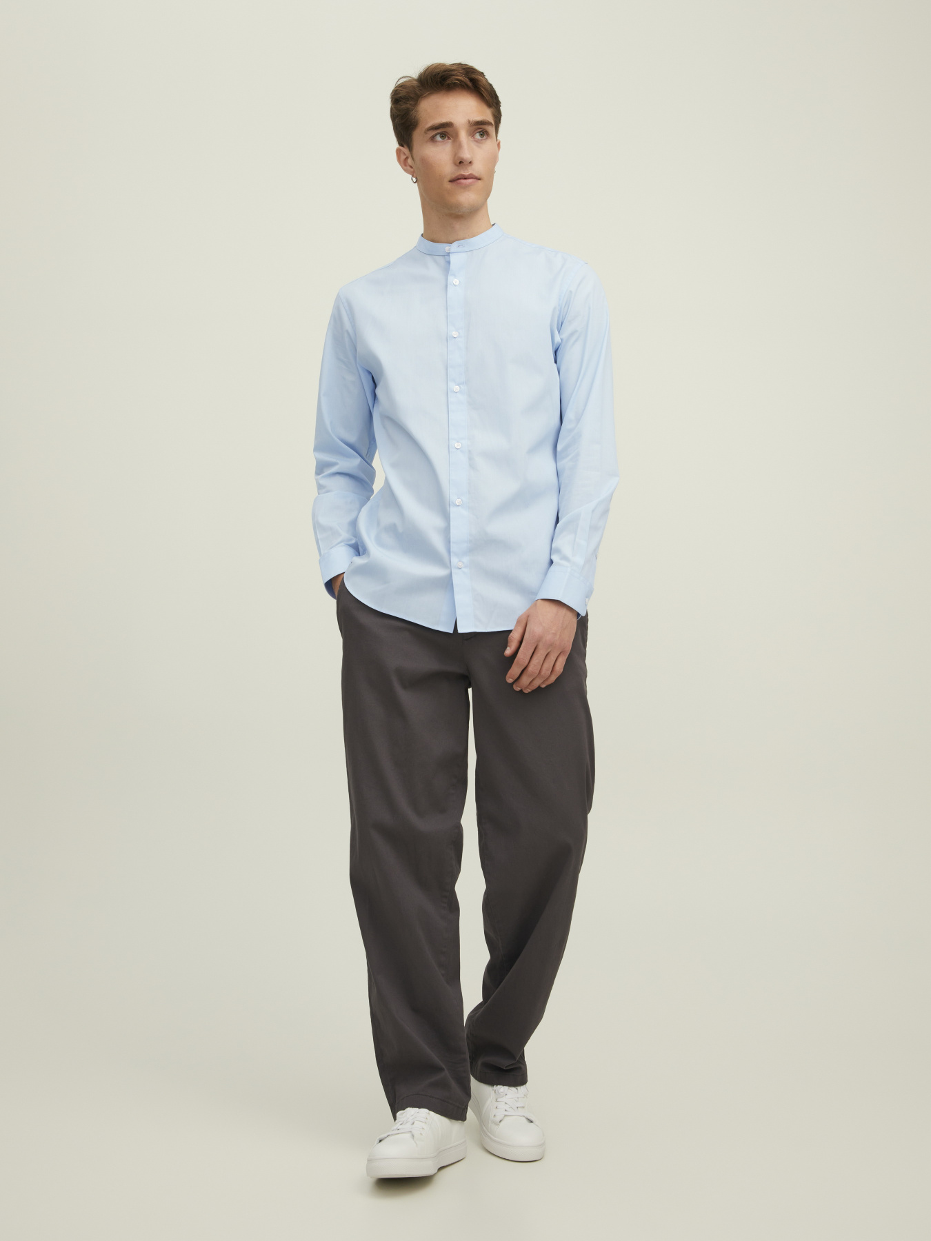 Рубашки JACK & JONES JOE SHIRT модель 12205921_Cashmere Blue Рубашки JACK & JONES JOE SHIRT модель 12205921_Cashmere Blue Фото
