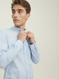 Рубашки JACK & JONES JOE SHIRT модель 12205921_Cashmere Blue Фото