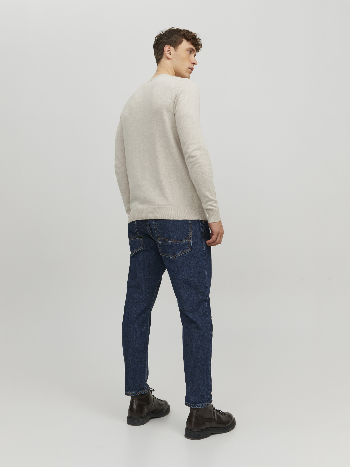 Светри та кардигани JACK & JONES EMIL KNIT модель 12208364_Oatmeal Melange Светри та кардигани JACK & JONES EMIL KNIT модель 12208364_Oatmeal Melange Фото