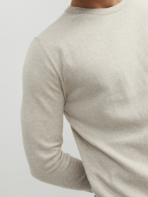 Светри та кардигани JACK & JONES EMIL KNIT модель 12208364_Oatmeal Melange Фото