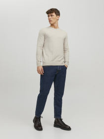 Светри та кардигани JACK & JONES EMIL KNIT модель 12208364_Oatmeal Melange Фото