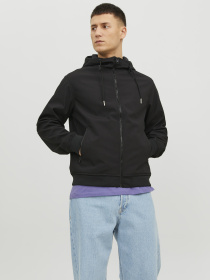Куртки та дублянки JACK & JONES BASIC SOFTSHELL HOOD модель 12236300_Black Фото