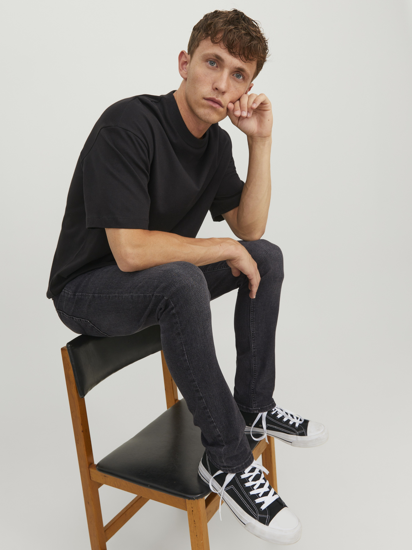 Джинси JACK & JONES GLENN ORIGINAL модель 12243595_Black Denim Джинси JACK & JONES GLENN ORIGINAL модель 12243595_Black Denim Фото