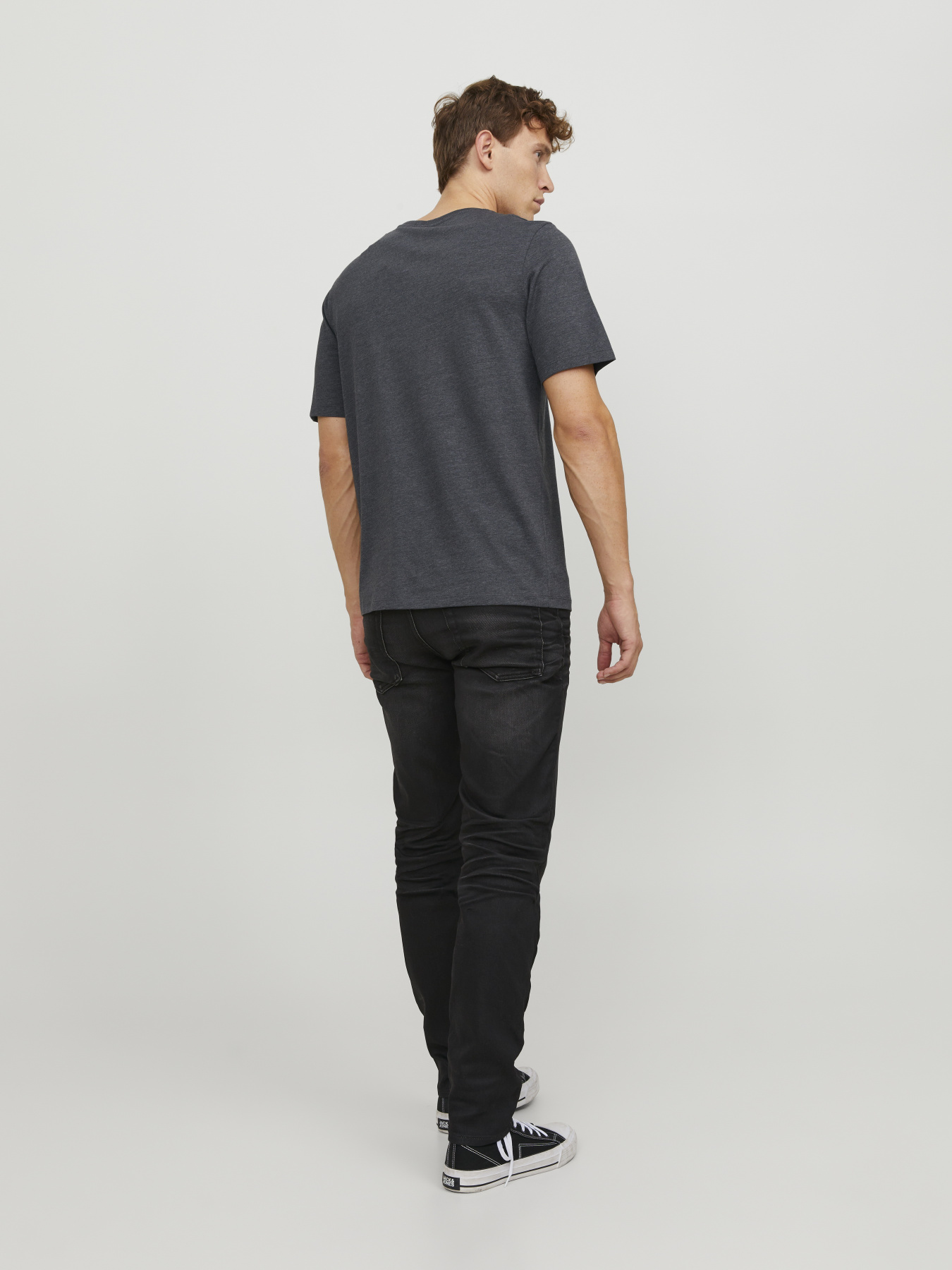 Футболки и поло JACK & JONES STAR JJ TEE модель 12245087_Dark Grey Melange Футболки и поло JACK & JONES STAR JJ TEE модель 12245087_Dark Grey Melange Фото