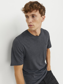 Футболки и поло JACK & JONES STAR JJ TEE модель 12245087_Dark Grey Melange Фото