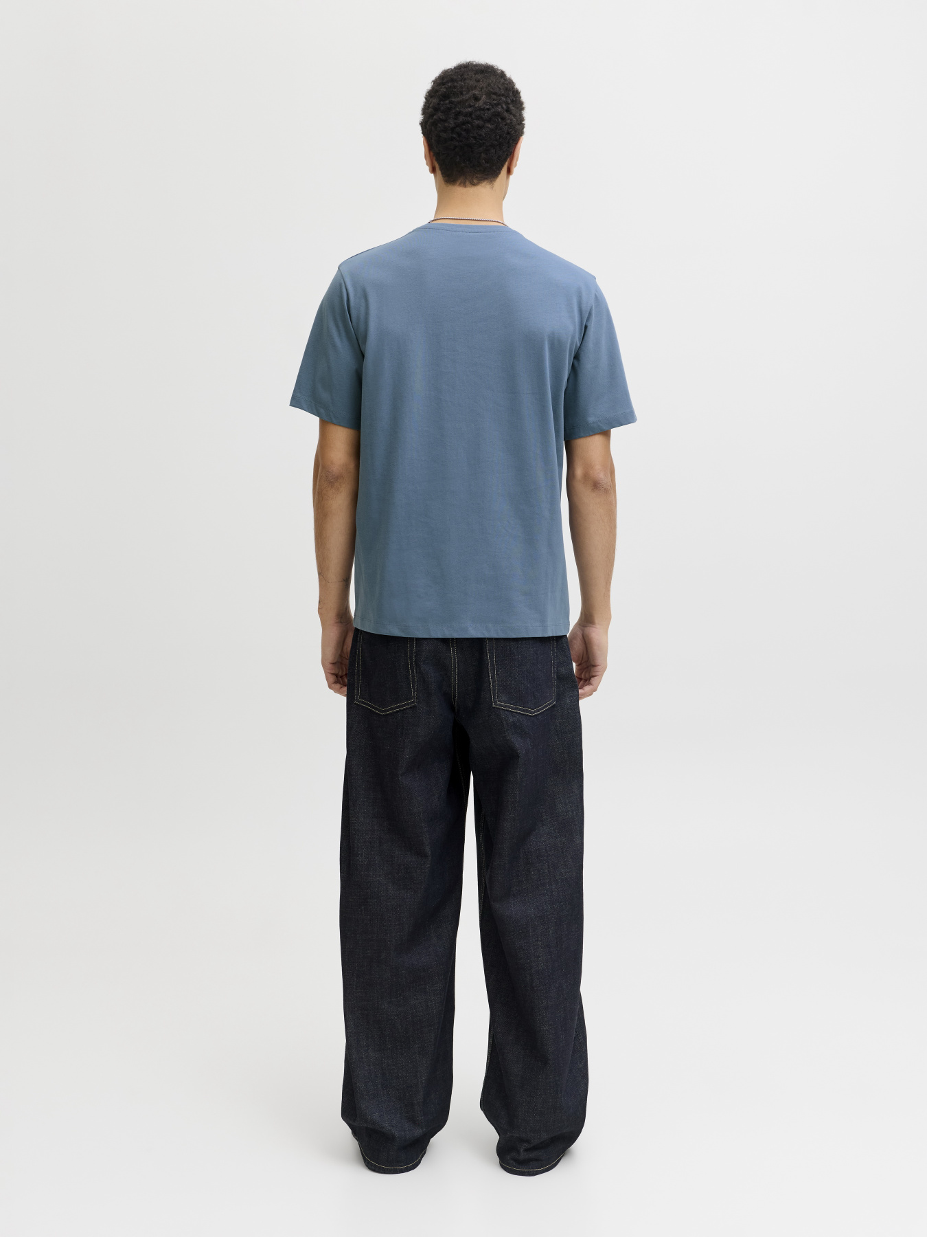Футболки и поло JACK & JONES CORP GRAPHIC TEE модель 12268415_Blue Mirage Фото