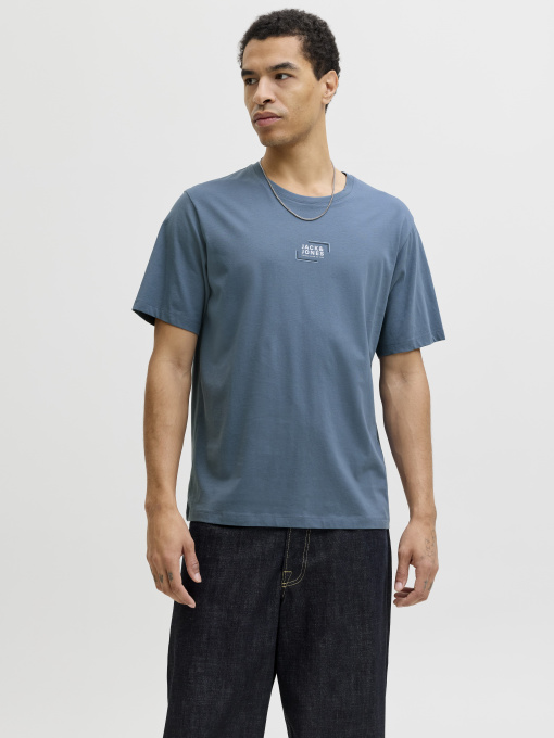 Футболки і поло JACK & JONES CORP GRAPHIC TEE модель 12268415_Blue Mirage Фото