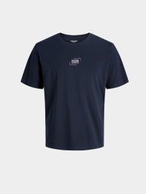 Футболки и поло JACK & JONES CORP GRAPHIC TEE модель 12268415_Navy Blazer Фото