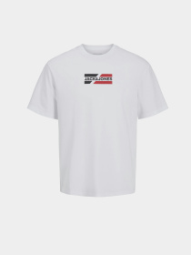Футболки и поло JACK & JONES CORP GRAPHIC TEE модель 12268415_White Фото