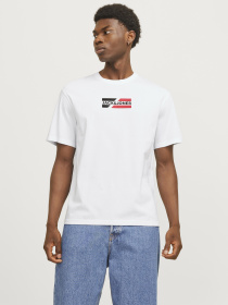 Футболки і поло JACK & JONES CORP GRAPHIC TEE модель 12268415_White Фото