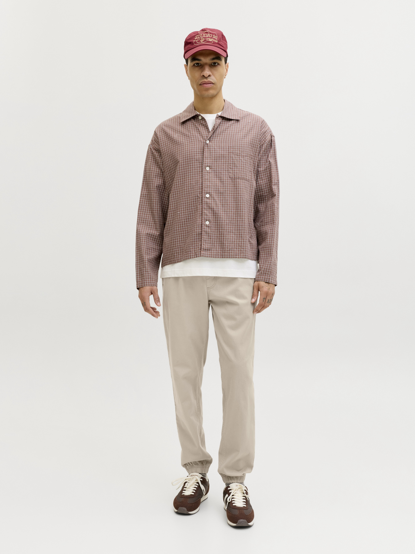 Штани JACK & JONES GORDON DYLAN JOGGER модель 12288471_String Фото