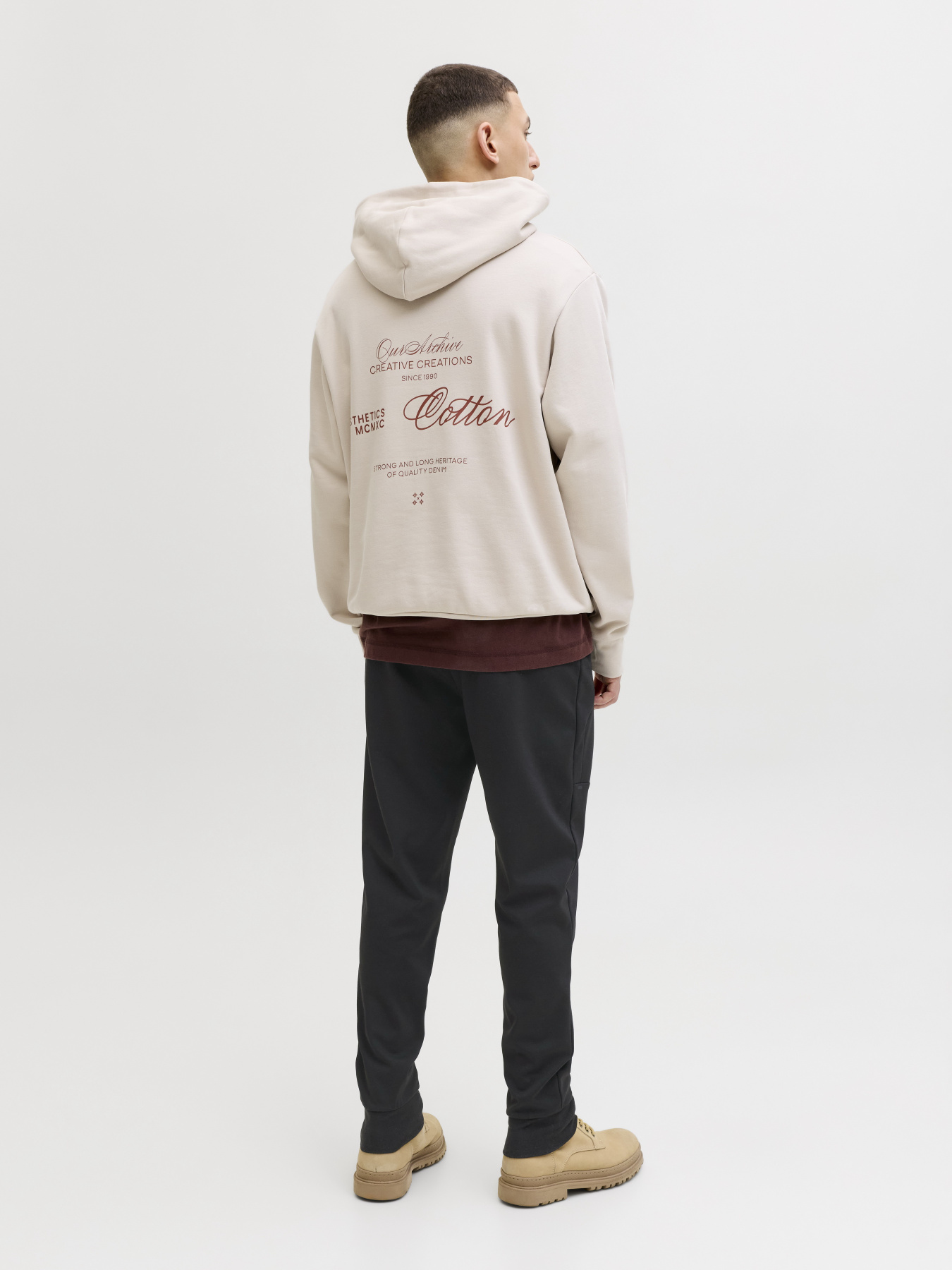 Брюки JACK & JONES GORDON BASE SWEAT PANTS модель 12288623_Black Фото