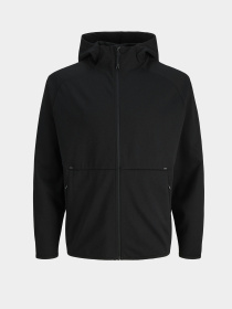 Худі та світшоти JACK & JONES BASE SWEAT ZIP HOOD модель 12289209_Black Фото