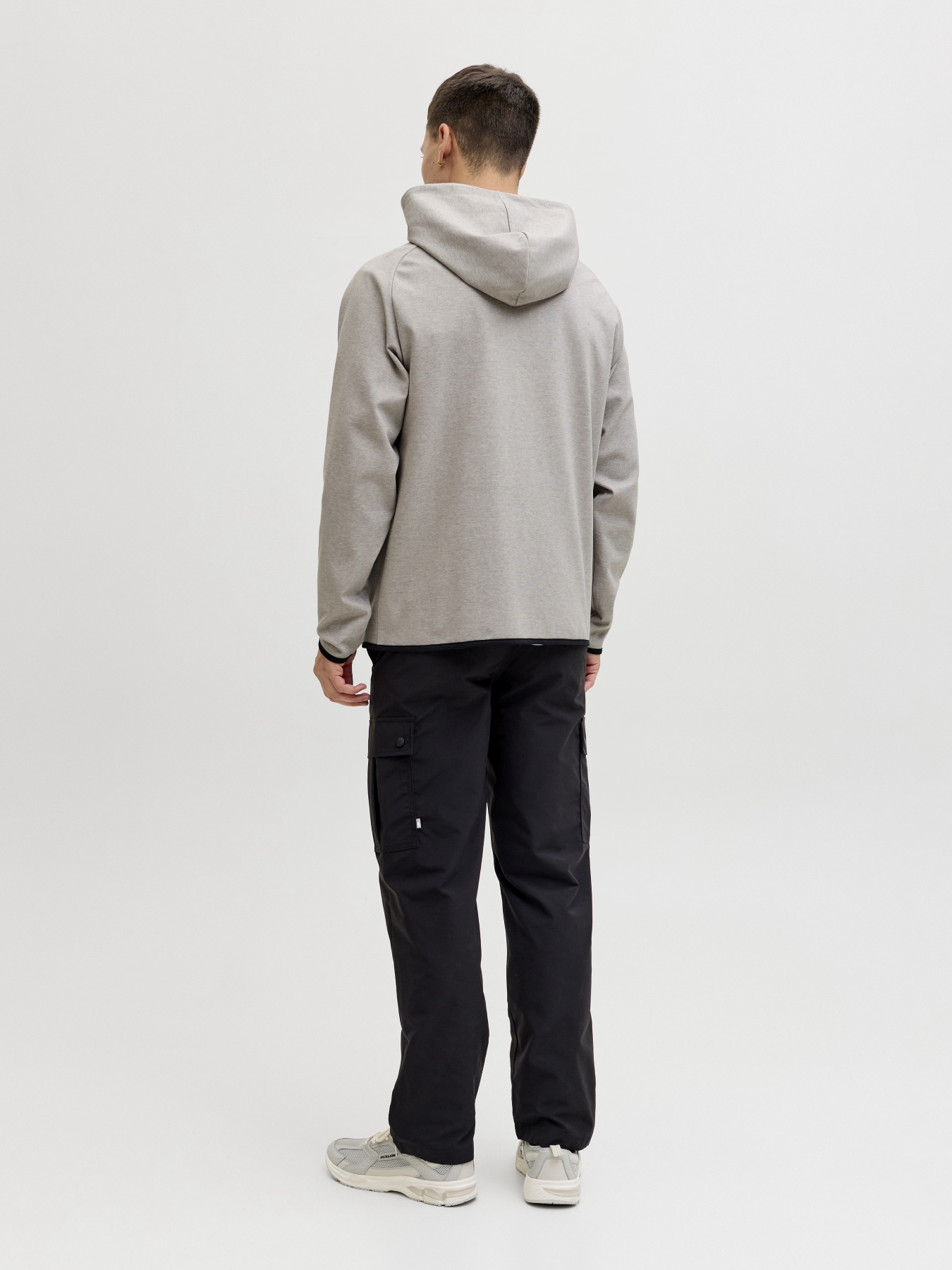 Худи и свитшоты JACK & JONES BASE SWEAT ZIP HOOD модель 12289209_Light Grey Melange Фото