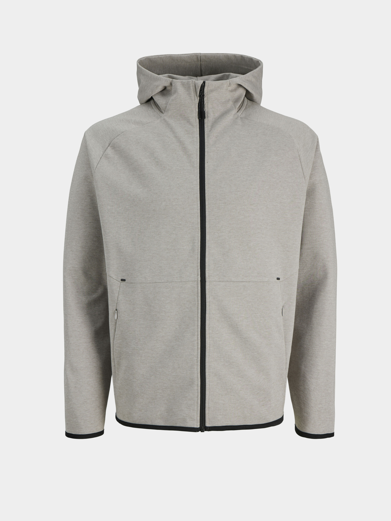Худи и свитшоты JACK & JONES BASE SWEAT ZIP HOOD модель 12289209_Light Grey Melange Фото