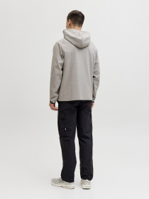 Худи и свитшоты JACK & JONES BASE SWEAT ZIP HOOD модель 12289209_Light Grey Melange Фото
