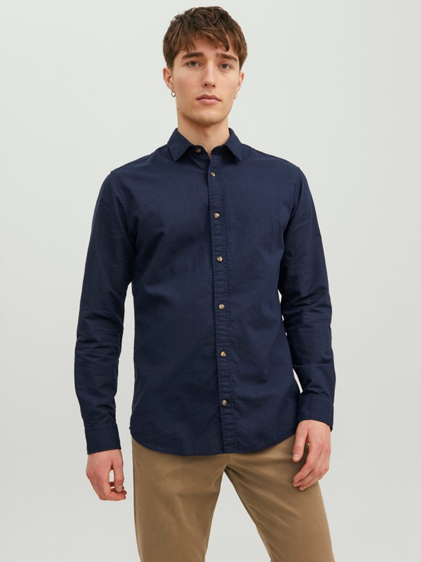 Сорочки JACK & JONES модель 12220134_Navy Blazer Сорочки JACK & JONES модель 12220134_Navy Blazer Фото