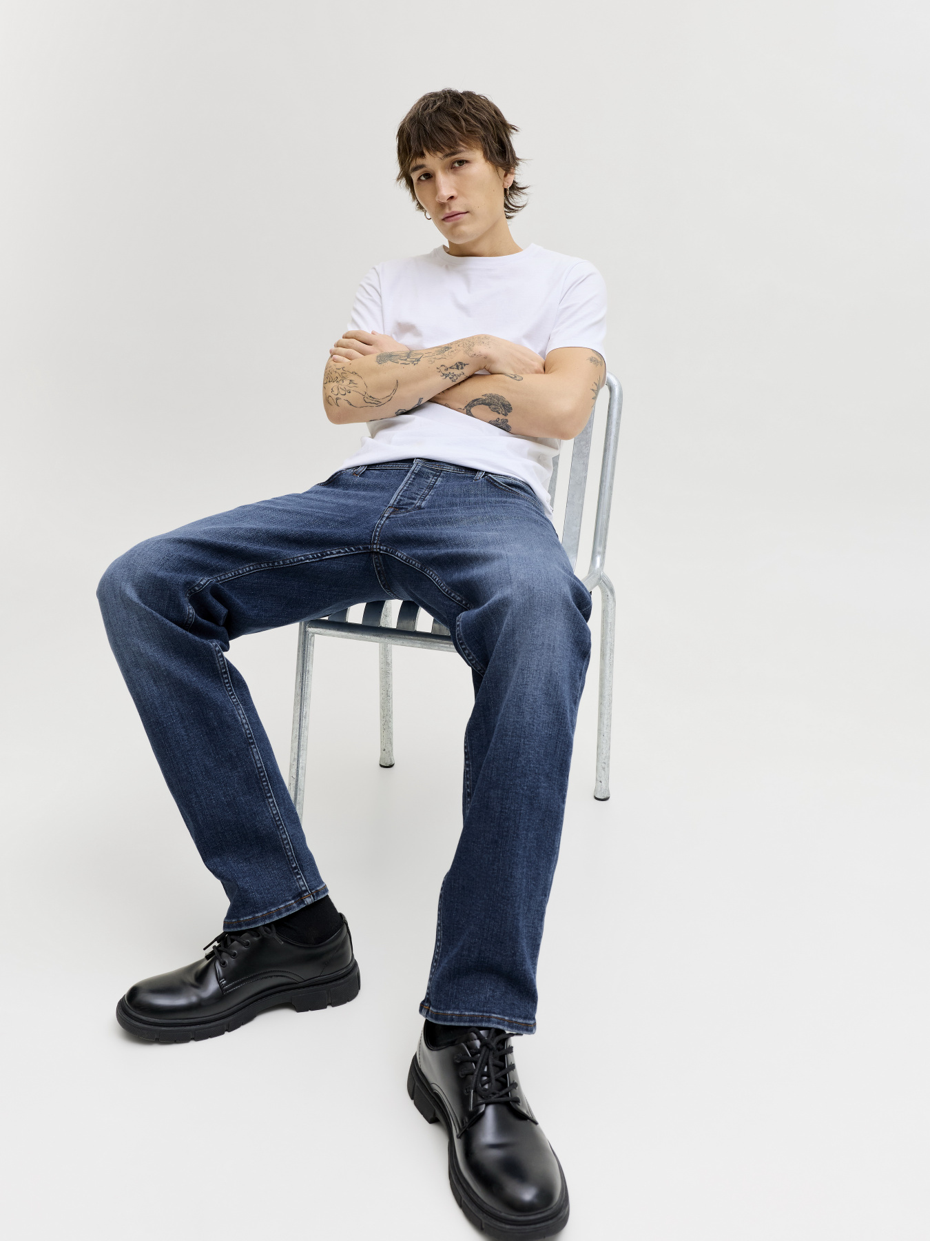 Джинсы JACK & JONES MIKE ORIGINAL модель 12289829_Blue Denim Джинсы JACK & JONES MIKE ORIGINAL модель 12289829_Blue Denim Фото